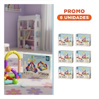 Pack6 Exploracion Magnetica Didactica para Hogar con Piezas Creativas