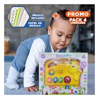 Pack4 Piano Musical Didactico de Conejo con Teclas Sonido Educativo para Casa Y+Papel Regalo