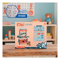 Mini Tienda de Herramientas Infantil 48 Pzs Azul y Naranja para Diversion Y+Regalo Sticker