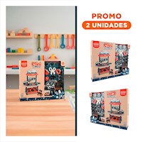 Pack2 Juego Infantil de Herramientas 48 Pzs Azul y Naranja para Desarrollo Creativo
