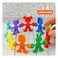 Pack4 Conjunto Educativo de Animales Mano a Mano con Piezas