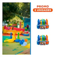 Pack2 Set Bolos Creativo 10 Pines y 2 Bolas Colores