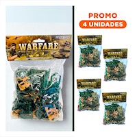 Pack4 Experiencia Familiar con Set Militar y Soldados en Bolsa Y+Regalo Sticker
