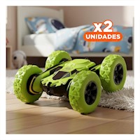 Pack2 Auto de Acrobacias con Control Remoto para Juegos de Movimiento Y+Regalo Sticker