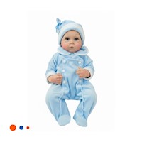 Bebe Realista con Ropa Suave y Gorro Celeste para Juego Afectivo en Hogar Y+Papel Regalo