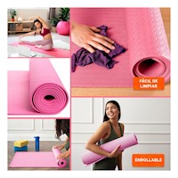 Alfombra Comoda Rosado de Goma Eva 61x183cm para Ejercicios y Pilates en Casa