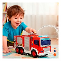 Camion Bombero de Juguete Rojo 30x11,5x13,5cm para Ninos y Ninas Y+Ligas Regalo