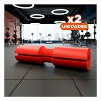 Pack2 Almohadilla fitness para barra de pesas 44x9cm soporte firme y durable Y+Papel Regalo