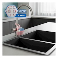 Portaobjetos Colgante Rosado para Guardar Esponjas y Utensilios 19x15cm Y+Regalo Sticker