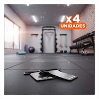 Pack4 Protectores de Gym L Patron Carbono Negro Y+Papel Regalo