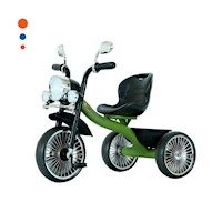 Triciclo para Niño Verde 70x50cm con Faro frontal para Juego Diario Seguro Y+Papel Regalo