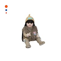 Juguete realista con Sistema Interactivo para Juego con 55cm en Marron Y+Papel Regalo