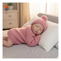 Muneca Bebe Real con Chompa y Gorro Tejido Rosado para Regalo Hogar