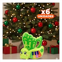 Pack6 Organo Musical para Ninos Mariposa Verde 22x26 cm Y+Regalo Sticker