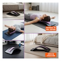 Dispositivo Lumbar Lila Comodo para Relajar Musculos y Mejorar Postura