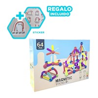 Coleccion Magnetica Piezas para Creatividad Educativa y Diversion en Hogar Y+Regalo Sticker