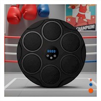 Aparato de Boxeo Interactivo Circular Negro para Rutinas en el Hogar Y+Ligas Regalo