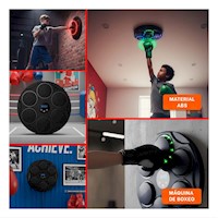 Estacion de Boxeo Interactivo Circular Negro para Ejercicio Diario Y+Post It