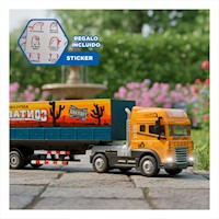Camion con Luces y Sonido para Juego Infantil en Casa Estilo Rectangular Y+Regalo Sticker