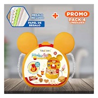 Pack4 Juego de Simulacion de Cocina para Hamburguesas con orejitas Y+Papel Regalo