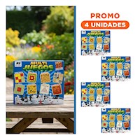Pack4 Kit de Mesa Multi Juegos 12 Juegos para Diversion Familiar en Casa Y+Regalo Sticker