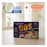 Pack12 Tablero de Mesa Dos Caja Grande Tradicional para Compartir en Hogar Y+Papel Regalo