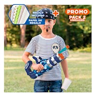 Pack2 Set de Juego Lanza Dardos Azul para Niños Creativo y Seguro Y+Papel Regalo