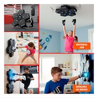 Estacion de Boxeo Musical Interactivo con Guantes para Entrenar en Hogar Y+Post It