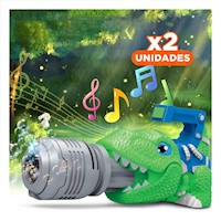 Pack2 Activador de Burbujas Dinosaurio con Luces y Sonido para Juego en Hogar Y+Regalo Sticker