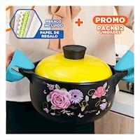 Pack12 Cubiertos Cocina de Silicona Celeste para Preparar Comida 7,3x9,5cm Y+Papel Regalo