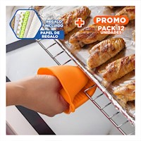 Pack12 Accesorios Cocina de Silicona Naranja para Hogar y Cocina 7,3x9,5cm Y+Papel Regalo