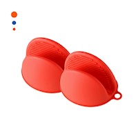 Cubiertos Manos de Silicona Rojo para Cocina y Hogar 7,3x9,5cm Y+Papel Regalo
