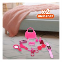 Pack2 Coleccion Didactica de Maquillaje con Accesorios para Niñas y Juego Y+Regalo Sticker