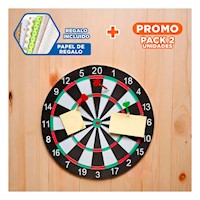 Pack2 Lanzador Circular con Puas de Madera para Juego en Casa Y+Papel Regalo