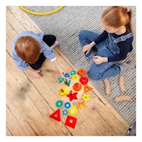 Actividad de Encaje Circular con Figuras Didactico