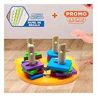 Pack12 Aprendizaje Didactico de Oso Encaje Juego Creativo Y+Papel Regalo