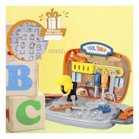 Bolsa de Juguete Herramientas Maleta en Caja para Actividades Divertidas Y+Regalo Sticker