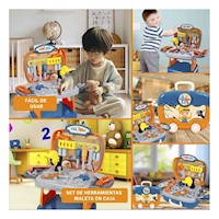 Bote de Juguete Herramientas Maleta en Caja para Niños y Manualidades Y+Post It