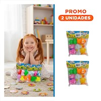 Pack2 Diversion Animales Mixtos 6 Piezas Chillones Multicolor para Niños