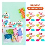 Pack6 Combo de Animales Chillones Set 6 para Juego en Casa