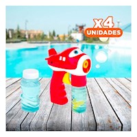 Pack4 Jet Burbujeador Rojo para Momentos Creativos