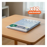 Pack12 Proteccion aplicada a Ducha con Patron Triangulos y Celeste 180x180cm
