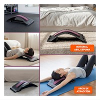 Dispositivo Lumbar Guinda Comodo para Relajar Musculos y Mejorar Postura