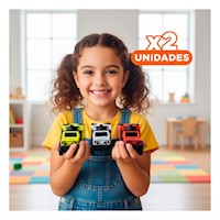 Pack2 Transporte De Juguete Racing Grafiti Multicolor para Diversion en Casa Y+Regalo Sticker