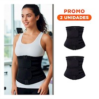 Pack2 Prenda de Compresion Negro Doble Tira XXL para Moldeado Diario