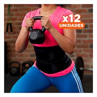 Pack12 Prenda Funcional Negro Doble Tira 3XL para Soporte Comodo Y+Papel Regalo