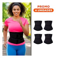 Pack4 Prenda Estilizada Negro dos Tiras 3XL para Moldear Figura Y+Regalo Sticker