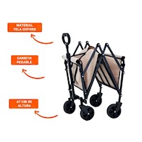 Carro ligero portatil 67x70x39cm firme y confiable Y+Ligas Regalo