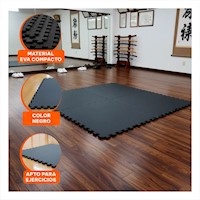 Alfombra Profesional Para Ejercicios En Casa Negro Y+Post It