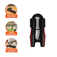 Cardio Intenso Con Cuerda Profesional 280cm Negro Y+Ligas Regalo